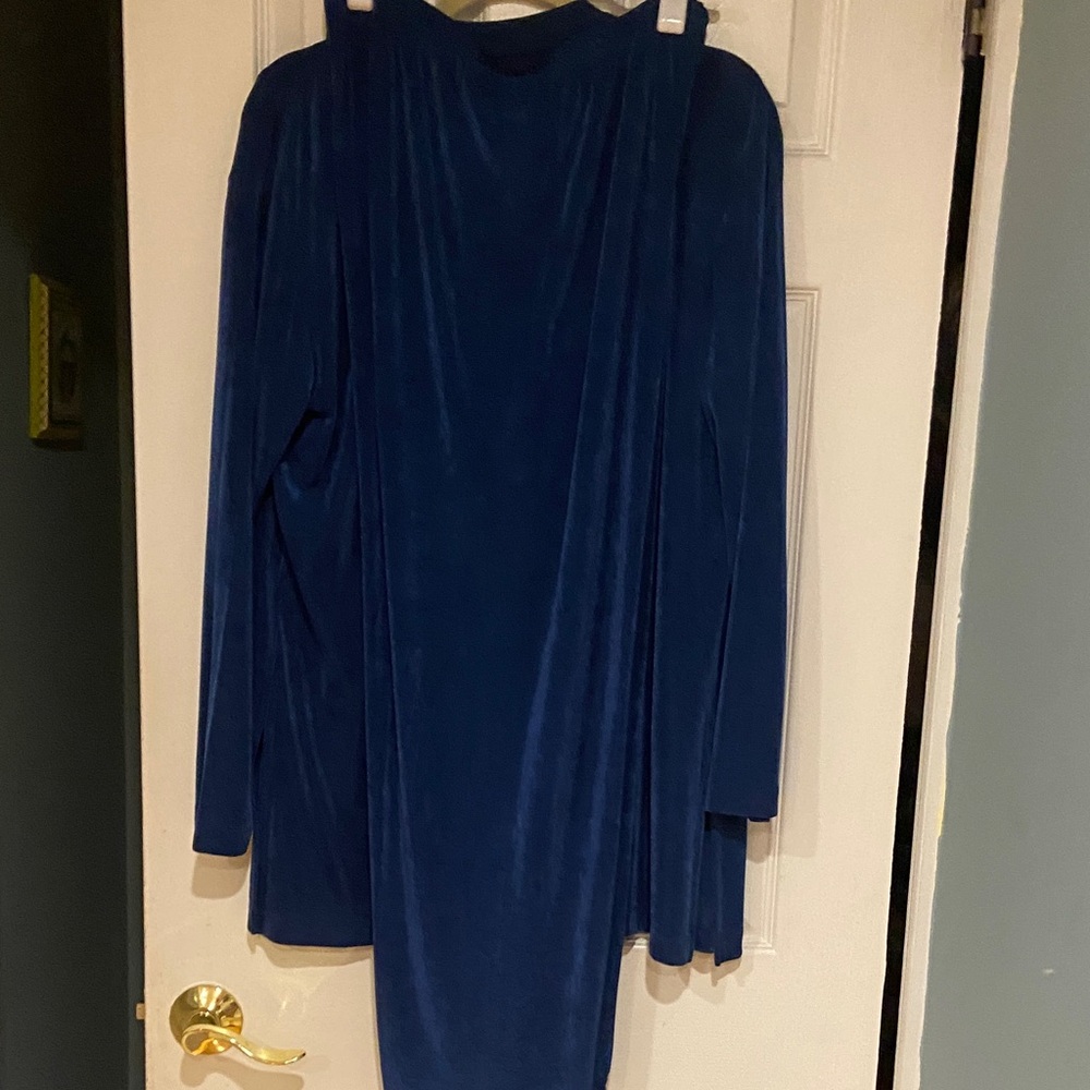Chico's Travelers Blue Ensemble 3 Pieces Size 2 - Picture 4 of 10